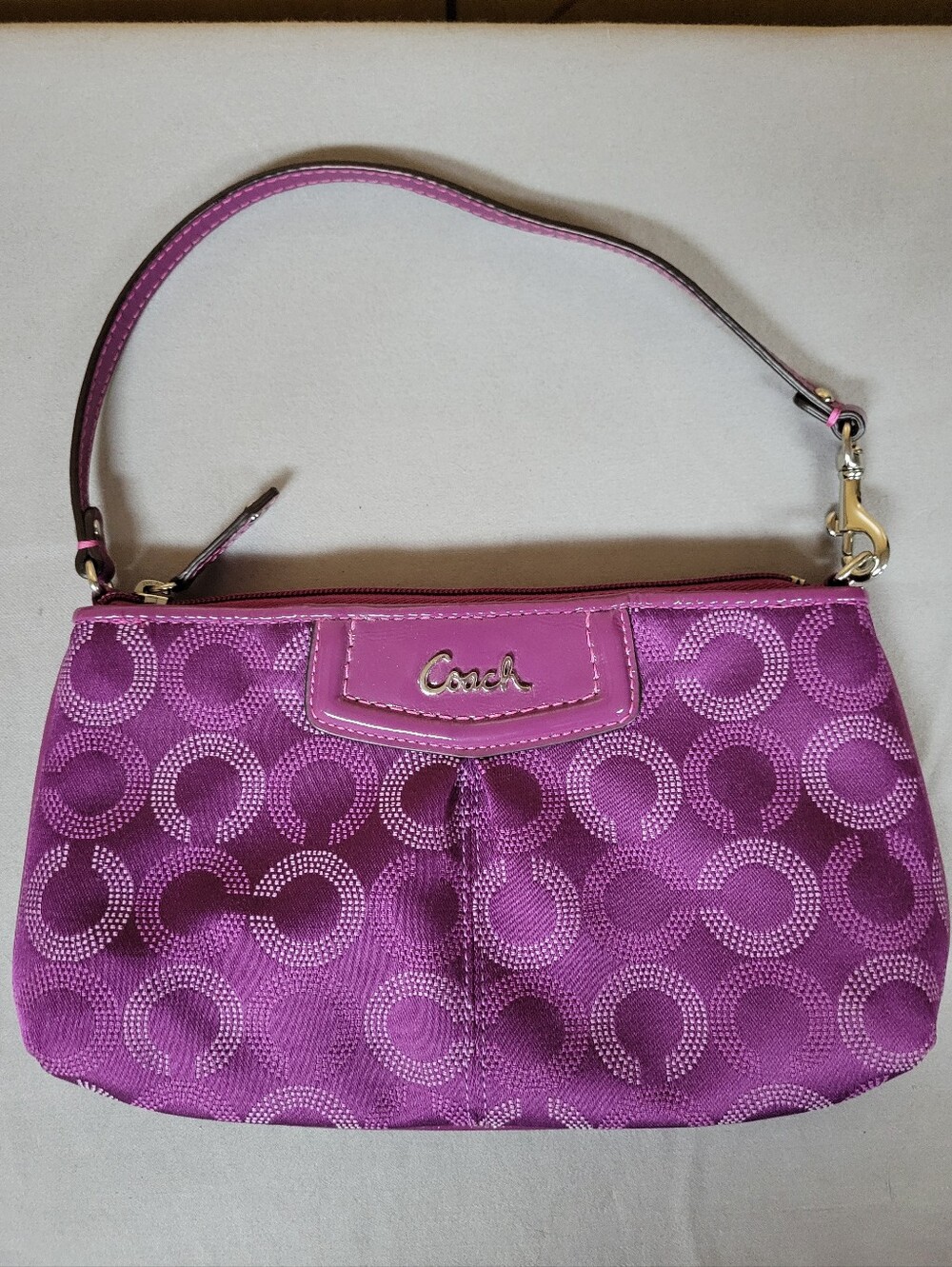 Coach Madison Op Art Signature Large Wristlet/Mini Bag